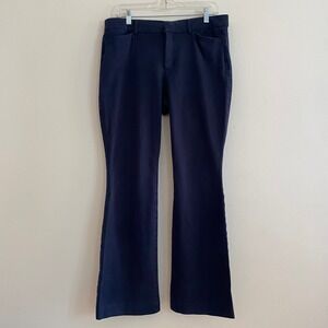 Old Navy‎ High Rise Pixie Flare Secret Smooth Pockets Navy Blue Pants Size 12